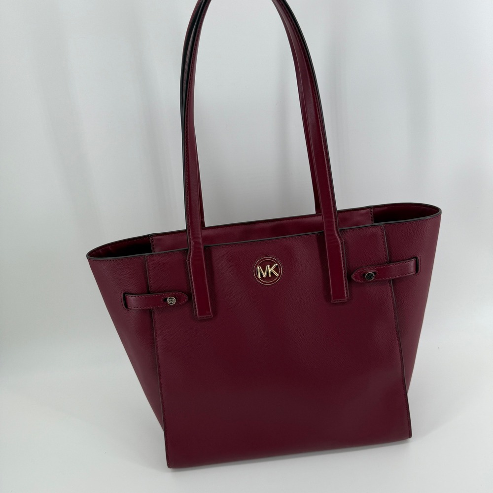 Michael Kors Jet Set Travel Medium Saffiano Leather Tote Bag Merlot 35S2GNMT3L